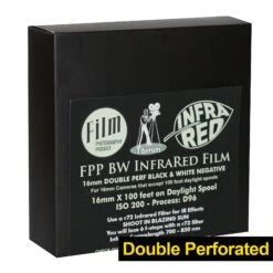 16mm Film - Double Perf - CINE16 BW Infrared Negative 200 Iso - 100 Ft