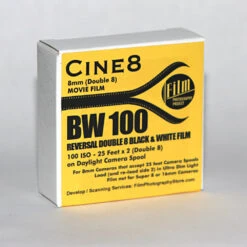 Double 8 Film - Cine8 BW Reversal 100 ISO (25 Ft)