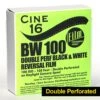 16mm Film - Double Perf - CINE16 BW Reversal 100 Iso - 100 Ft -Canon® Shop FPPcine16 100reversal DoublePerf Product 1500x1500 DblPerfd